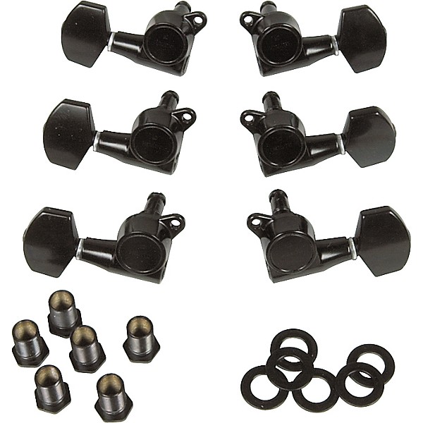 Open Box Gotoh MLB3-G 3-On-A-Side Locking Tuners 6-Pack Level 1 Black