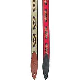 Levy's 2" Southwest Navajo Print Nylon Guitar Strap Desert Red