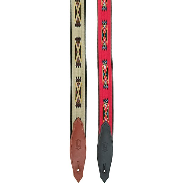 Levy's 2" Southwest Navajo Print Nylon Guitar Strap Desert Red