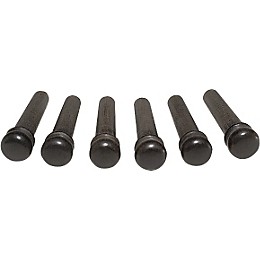 Taylor Ebony Bridge Pins Set of 6 Black