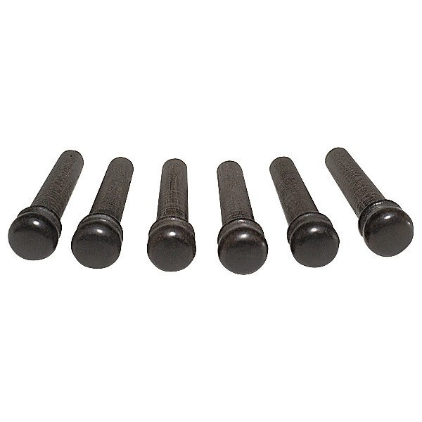 Taylor Ebony Bridge Pins Set of 6 Black