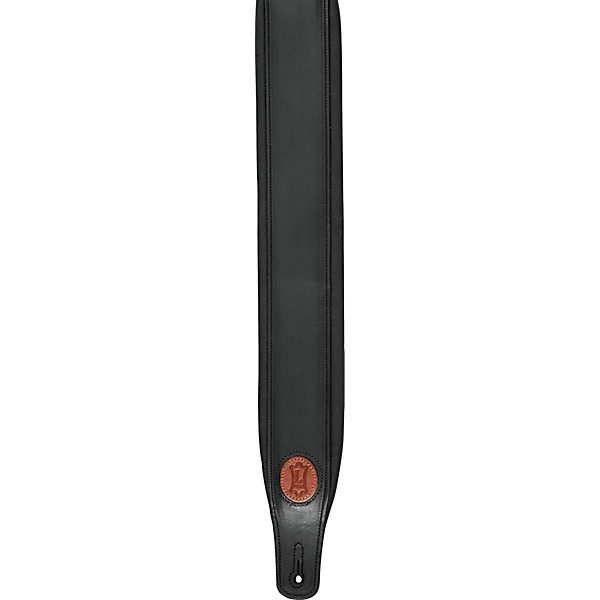 Levy's Boot Leather Guitar Strap Black