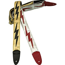 Jodi Head Lightning Bolt Guitar Strap Red/Silver Jodi Head Lightning Bolt Guitar Strap Gold/Black