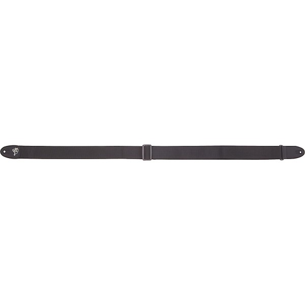 Rock Steady RSP02 Poly With Nylon Ends Guitar Strap Black