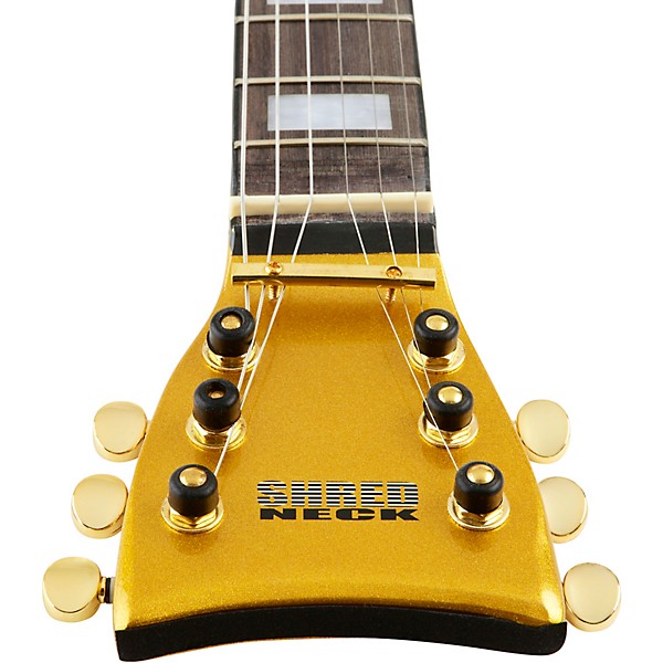 Open Box Shredneck Practice Guitar Neck Level 1 Gold Metal Flake