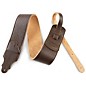Franklin Strap 3" Chocolate Leather Guitar Strap with Gold Stitching thumbnail