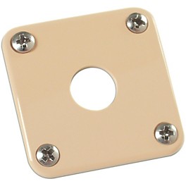 Gibson Jack Plate with Screws Nickel Gibson Jack Plate with Screws Cream