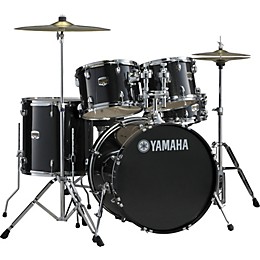 Yamaha Gigmaker 5-Piece Standard Drum Set with 22" Bass Drum Black Glitter