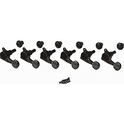 Gotoh Locking Tuners Left Hand 6 Pack Black for sale