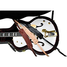 Gretsch Guitars Leather Deluxe Spaghetti Guitar Strap Walnut