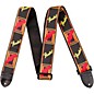 Fender 2" Monogrammed Guitar Strap Black, Yellow, and Red thumbnail