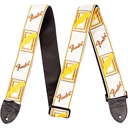 Fender 2" Monogrammed Guitar Strap Black, Yellow, and Brown Fender 2" Monogrammed Guitar Strap White, Brown, and Yellow