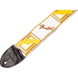 Fender 2" Monogrammed Guitar Strap White, Brown, and Yellow