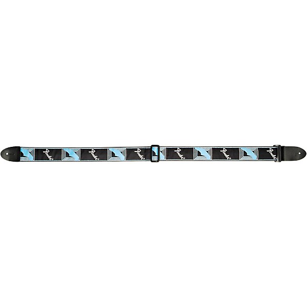 Monogrammed Strap Black/Light Grey/Blue Sangle courroie Fender