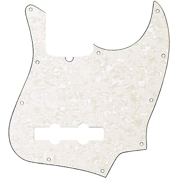 Fender Standard Jazz Bass Pickguard 10 Hole White Pearl