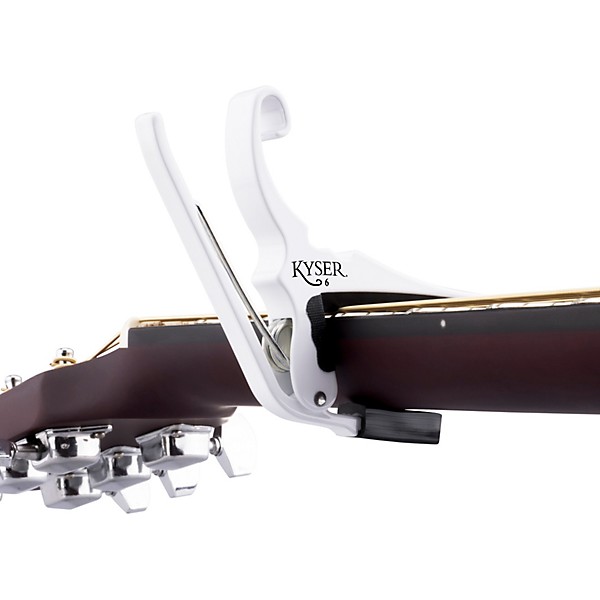 Kyser Quick-Change Capo for 6-String Guitars White