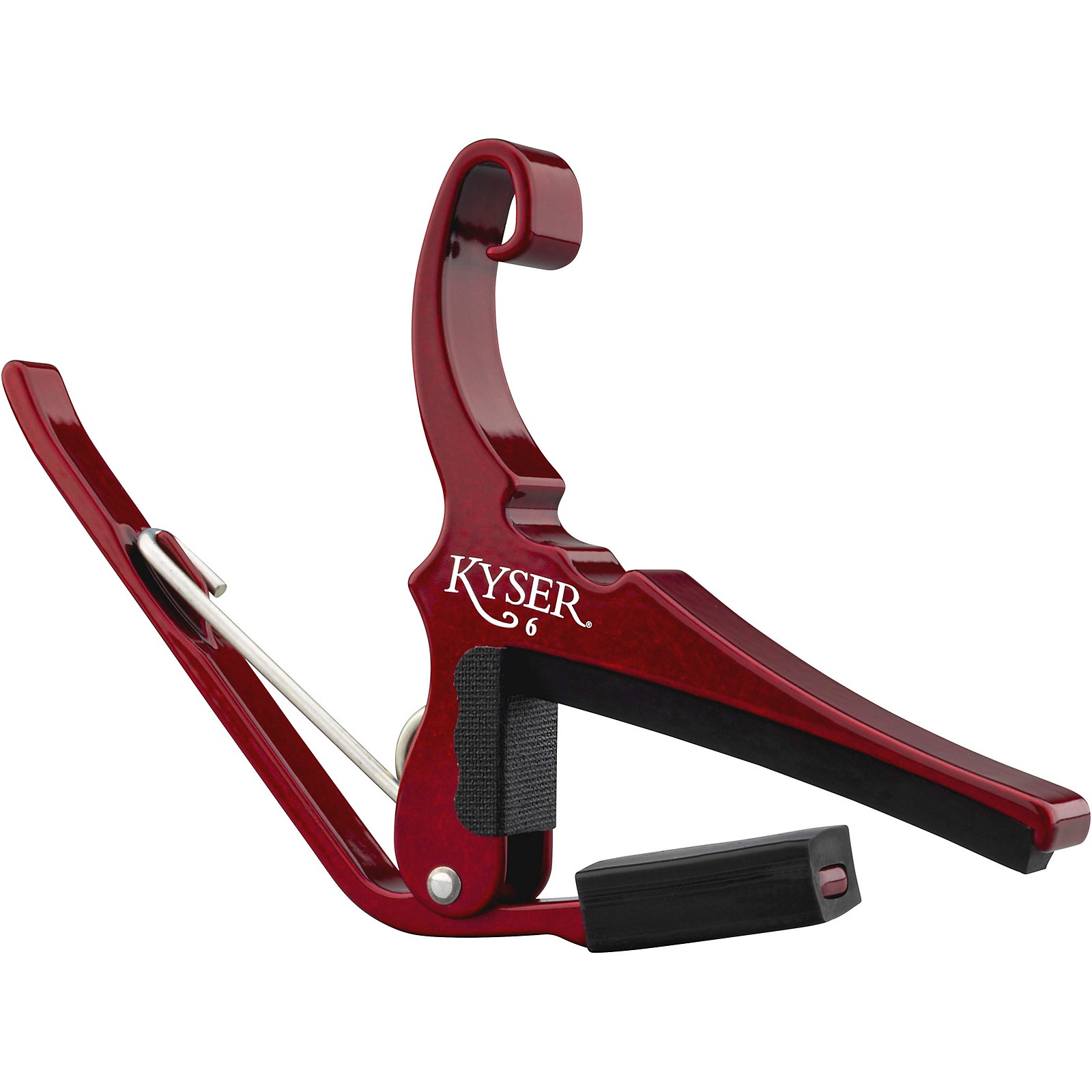 Capotasto Kyser Quick-Change Per Chitarra Acustica 6 Corde - Colore Rosso Rubino - Foto 6