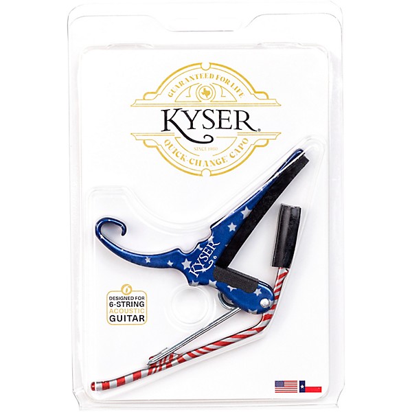 Kyser Quick-Change Capo for 6-String Guitars Stars & Stripes