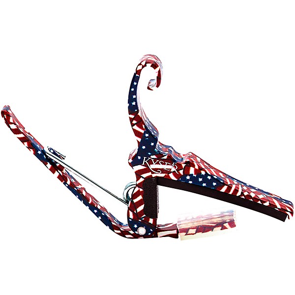 Kyser KG6 Clamp On Freedom Capo Red/White/Blue