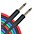 Musician's Gear Braided Instrument Cable 1/4" Blue 10 ft. Musician's Gear Braided Instrument Cable 1/4" Black 30 ft.