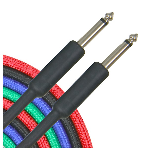 Musician's Gear Braided Instrument Cable 1/4" Black 30 ft.