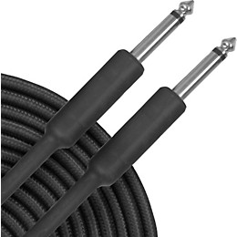 Musician's Gear Braided Instrument Cable 1/4" Black 1 ft.