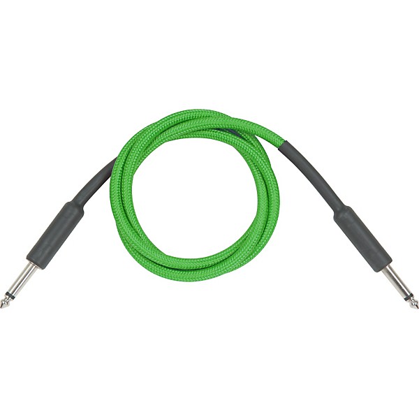 Musician's Gear Braided Instrument Cable 1/4" Green 3 ft.