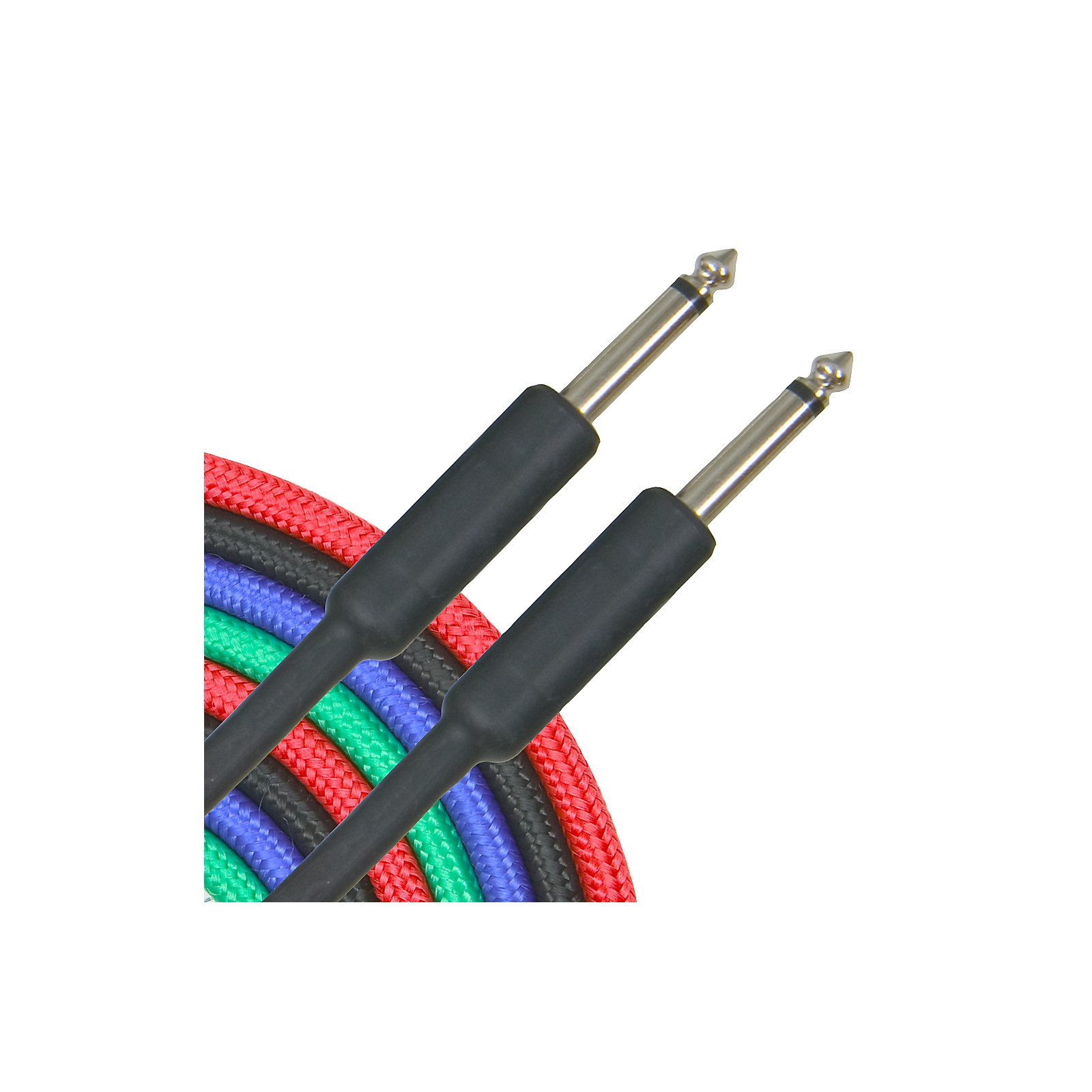 JuicEBitz® PRO Series Braided Guitar Cable 1/4 Straight Angled