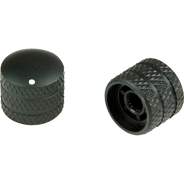 Proline Metal Round Control Knob 2-Pack Black