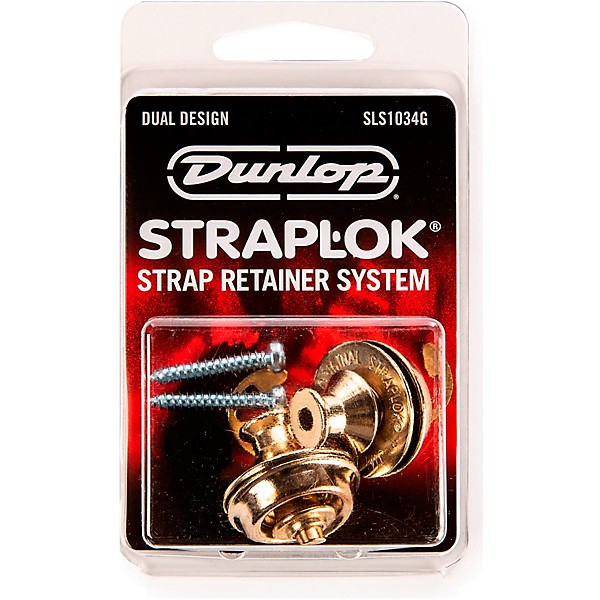 Dunlop Dual-Design Straplok System Gold