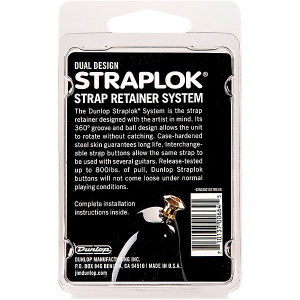 Dunlop Dual-Design Straplok System Gold