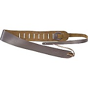 Clayton 2-1/2" Leather Guitar Strap Brown for sale