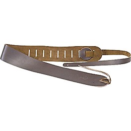 Clayton 2-1/2" Leather Guitar Strap Brown