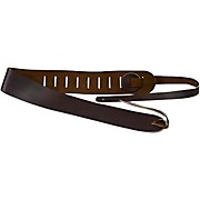 Clayton 3-1/2" Leather Guitar Strap Brown for sale