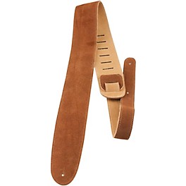 Perri's 2-1/2" Suede Leather Guitar Strap Burgundy Perri's 2-1/2" Suede Leather Guitar Strap Natural