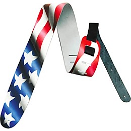 Perri's 2-1/2" Leather Airbrushed Guitar Strap USA