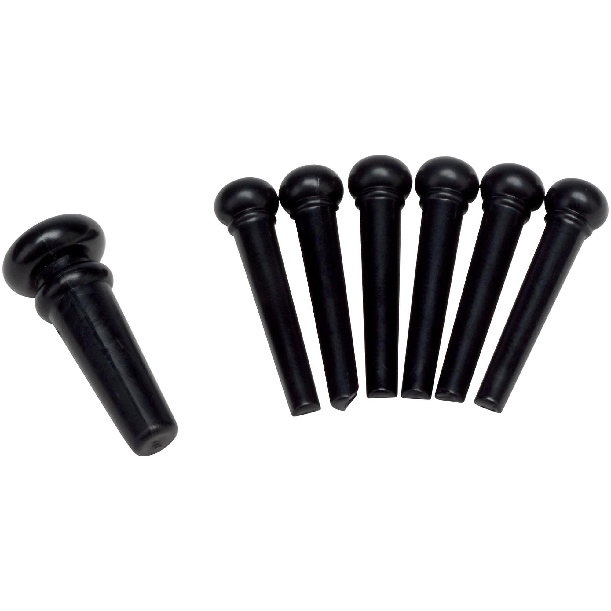 Martin Bridge and Endpin Set Black with Pearl Dots