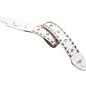 LM Products Alexis Leather Rhinestone Strap White