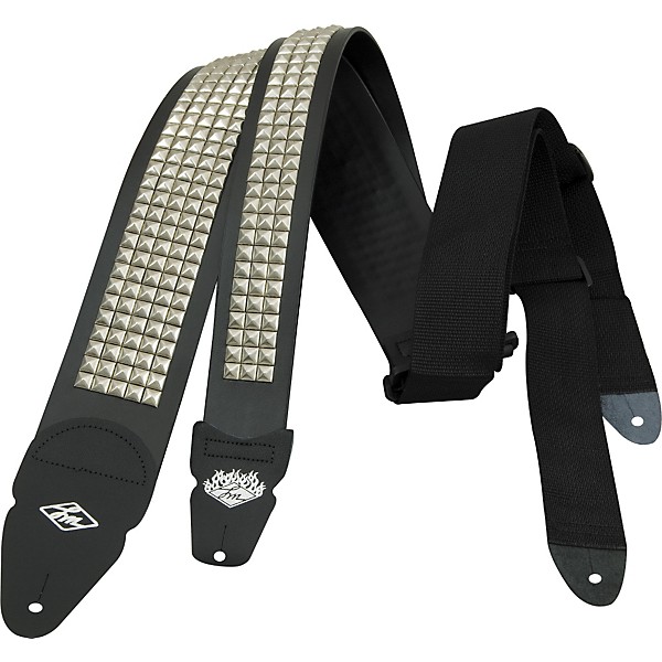 LM Products Studded Guitar Strap Black 3 in.