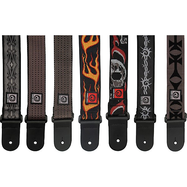 D'Addario Planet Waves Dark Side Nylon Strap Black Cross