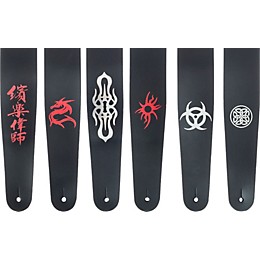 D'Addario Planet Waves ICON Leather Strap Biohazard