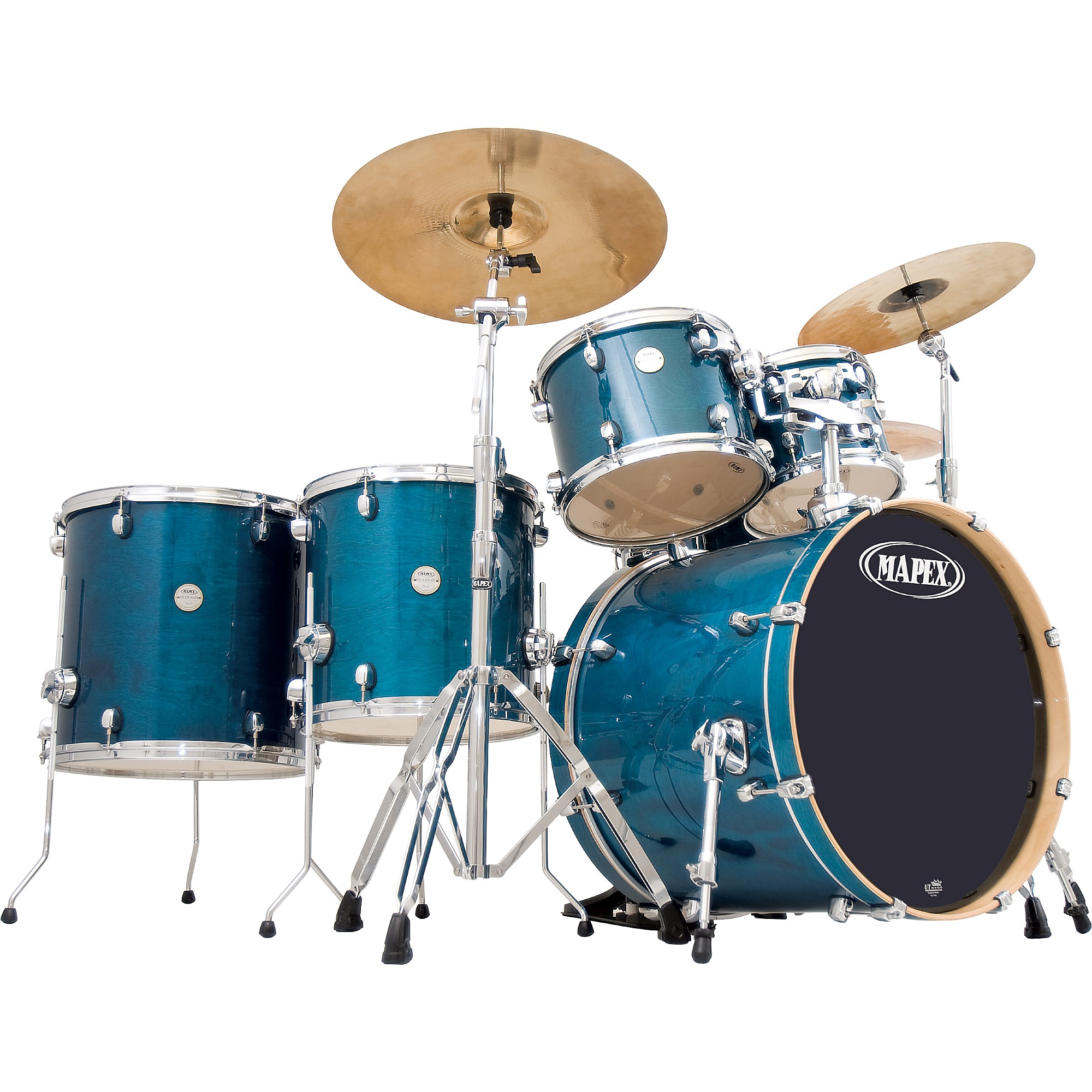 Mapex Meridian Birch 6-Piece Studioease Shell Pack Midnight Black