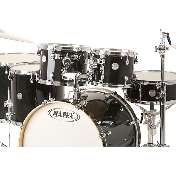 Mapex Meridian Birch 6-Piece Studioease Shell Pack Midnight Black