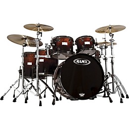 Mapex Saturn Walnut / Birch Limited Edition Shell Pack Transparent Walnut Fade