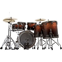 Mapex Saturn Walnut / Birch Limited Edition Shell Pack Transparent Walnut Fade