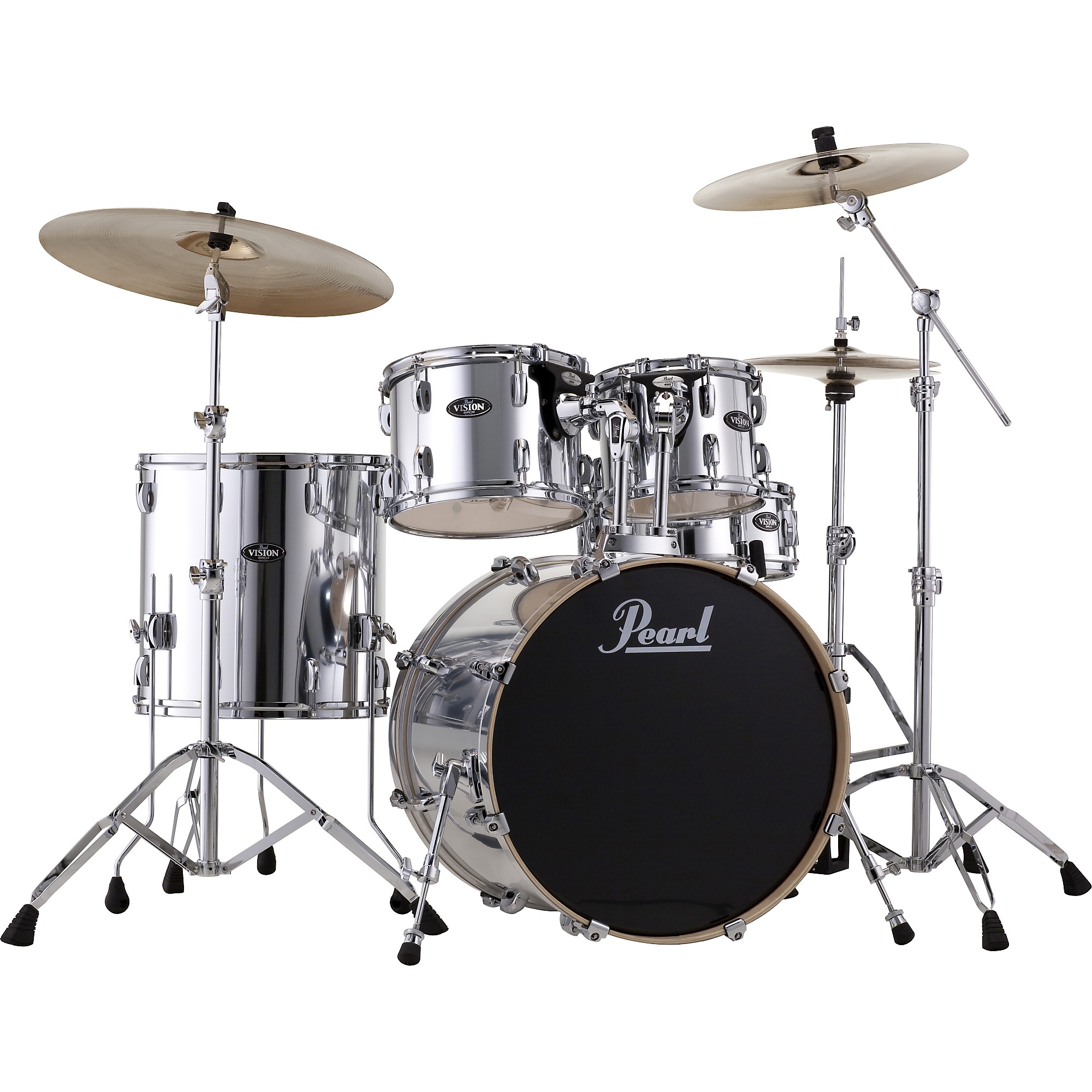 Pearl VB Vision Birch 5 Piece Shell Pack Jet Black | Guitar Center