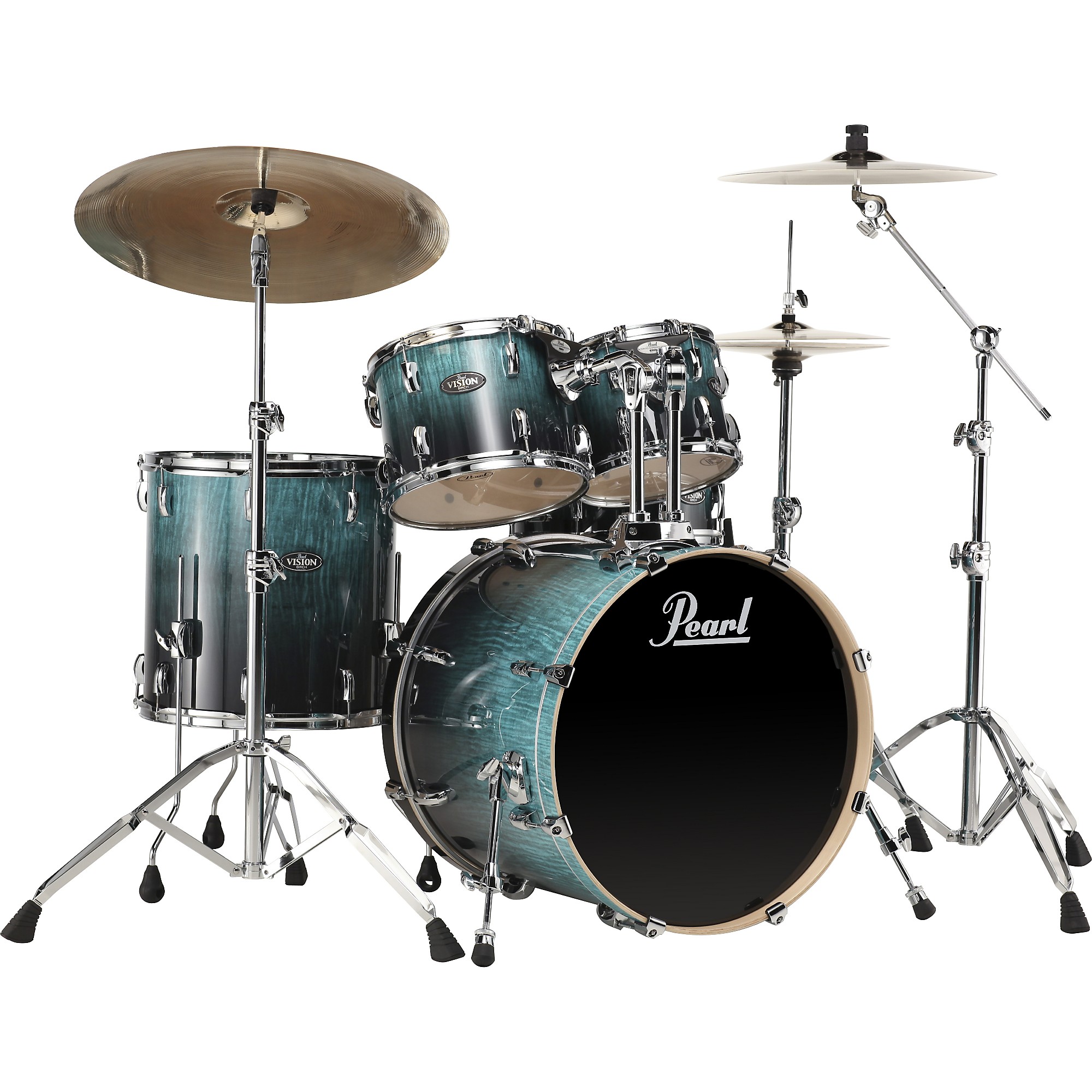 Pearl VBA Vision Birch 5 Piece Shell Pack Emerald Fade