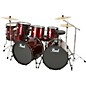 Pearl Forum 8-Piece Double-Bass Drum Set Red Wine thumbnail