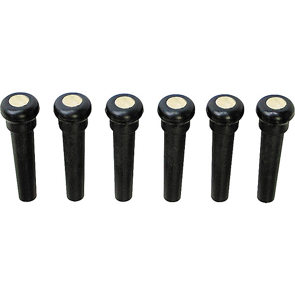 Graph Tech Tusq Ivory Acoustic Guitar Bridge Pins Black Pearl Dot