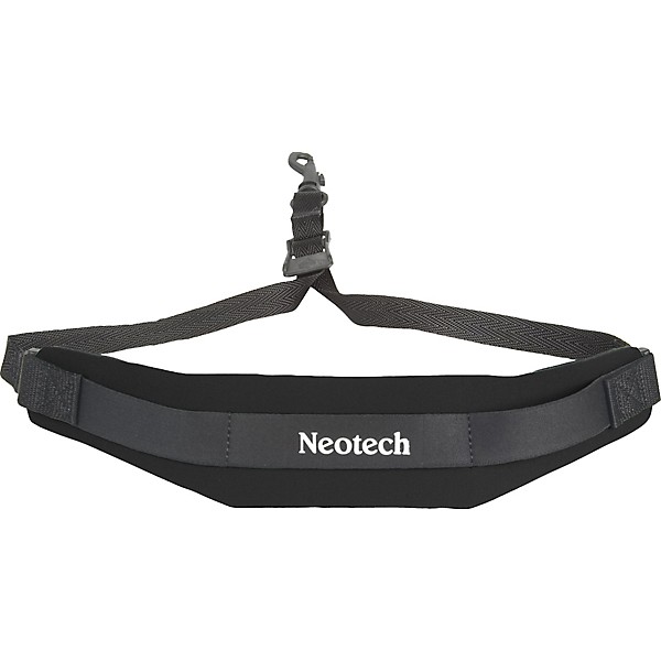 Open Box Neotech Soft Sax Strap Level 1 Black X-Long, Swivel Hook